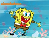 Bob Esponja saludando