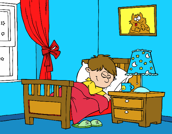 Dibujo de El niño duerme en su increible cuarto pintado por en   el día 05-02-21 a las 17:11:12. Imprime, pinta o colorea tus propios dibujos !