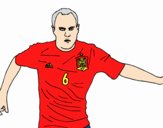 Iniesta con la Selección Española