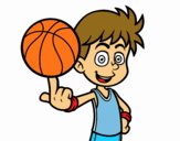 Jugador de baloncesto junior