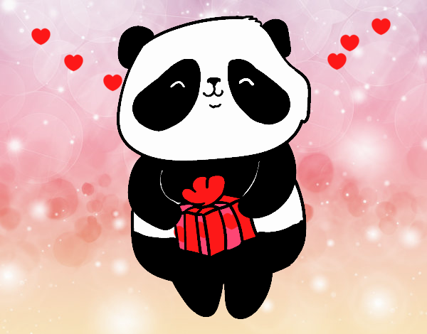 Panda con regalo