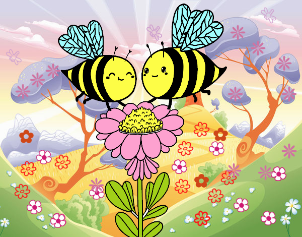 Pareja de abejas