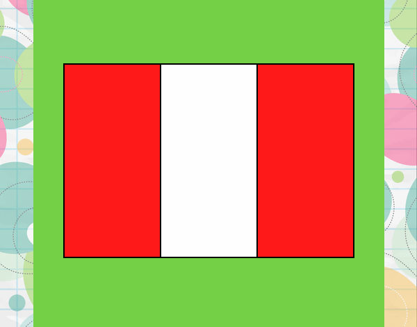 La bandera Peruana 