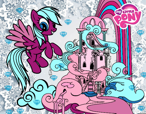 Rainbow Dash en su palacio