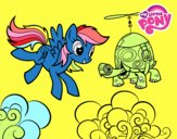 Rainbow Dash y la tortuga tanque