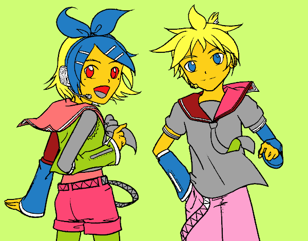 Rin y Len Kagamine Vocaloid