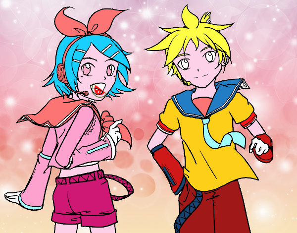 Rin y Len Kagamine Vocaloid