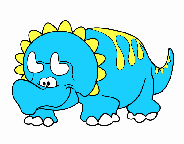 Dibujo de Triceratop bebé pintado por en  el día 03-02-21 a las  19:41:10. Imprime, pinta o colorea tus propios dibujos!