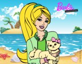 Barbie con su linda gatita