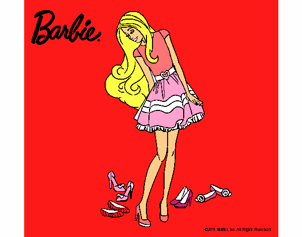 Barbie y su colección de zapatos