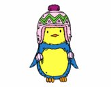 Bebé pingüino con gorrito