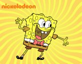 Bob Esponja saludando