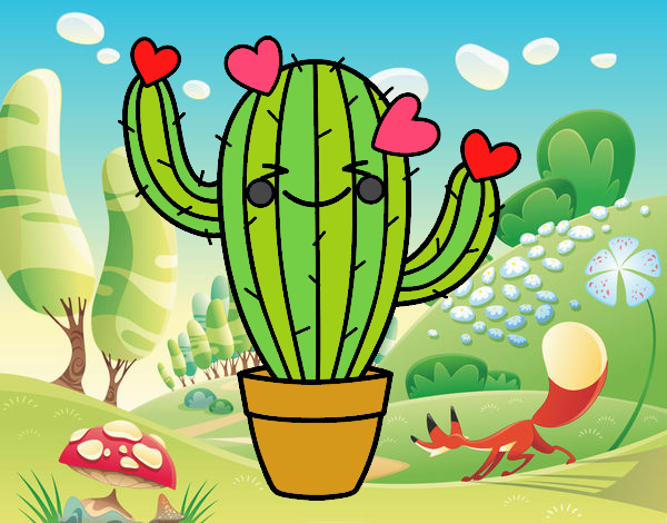el cactus en san valentin