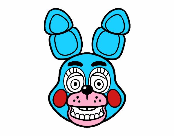 Cara de Toy Bonnie de Five Nights at Freddy's