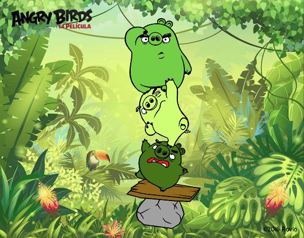 Cerdos verdes de Angry Birds