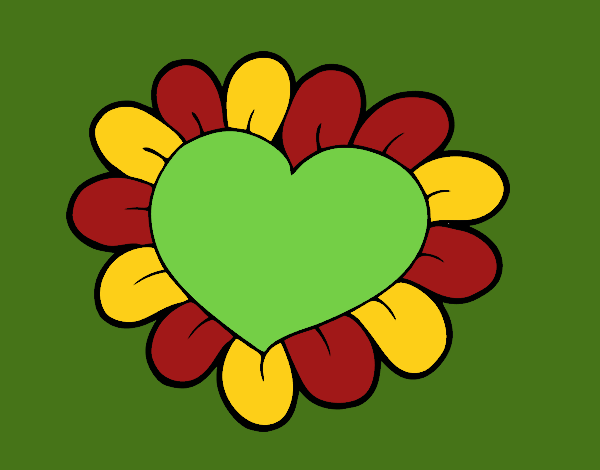 Corazón flor