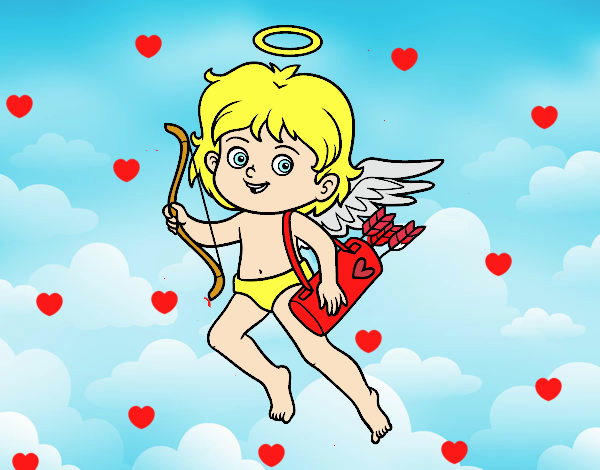 Cupido con su arco mágico