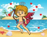 Cupido con su arco mágico