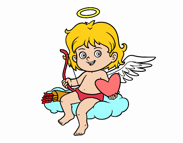  cupido en una nube