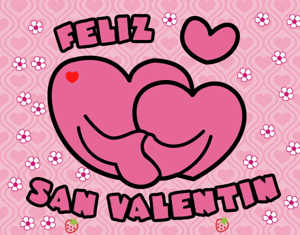 feliz san valentiin ¿que tal un dibujo para celebrar