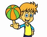 Jugador de baloncesto junior