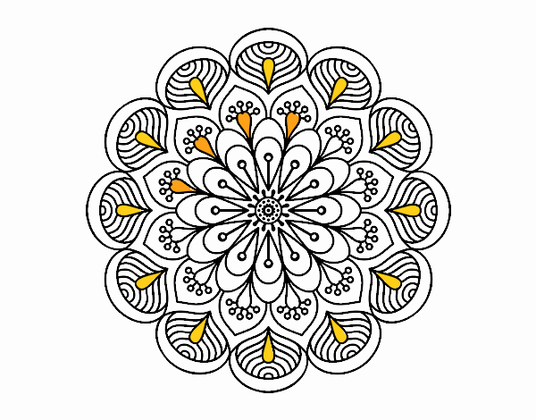 Dibujo de Mandala 33 para Colorear - Dibujos.net