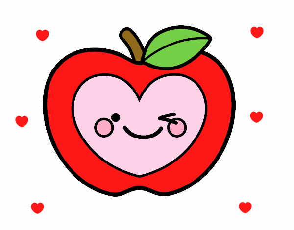 Manzana corazón