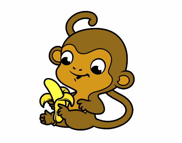Dibujo de mono kawaii :3 pintado por en  el día 08-02-21 a las  19:17:09. Imprime, pinta o colorea tus propios dibujos!