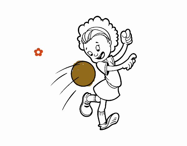 Niña con balón