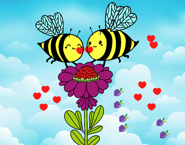 Pareja de abejas