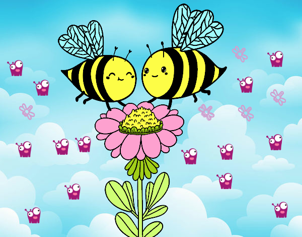 Pareja de abejas