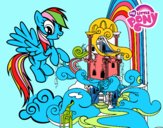 Rainbow Dash en su palacio