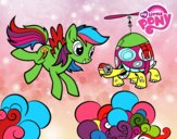 Rainbow Dash y la tortuga tanque