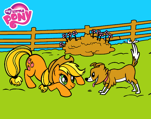 Applejack y Winona