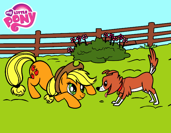 Applejack y Winona