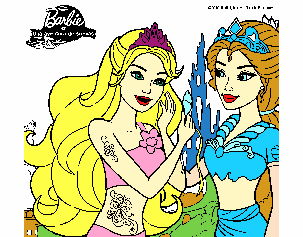 Barbie se despiede de la reina sirena