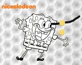 Bob Esponja saludando