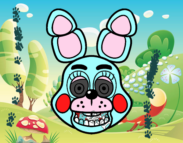 Cara de Toy Bonnie de Five Nights at Freddy's