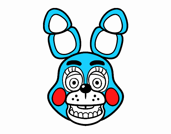 Cara de Toy Bonnie de Five Nights at Freddy's