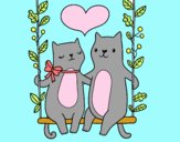 Gatitos enamorados