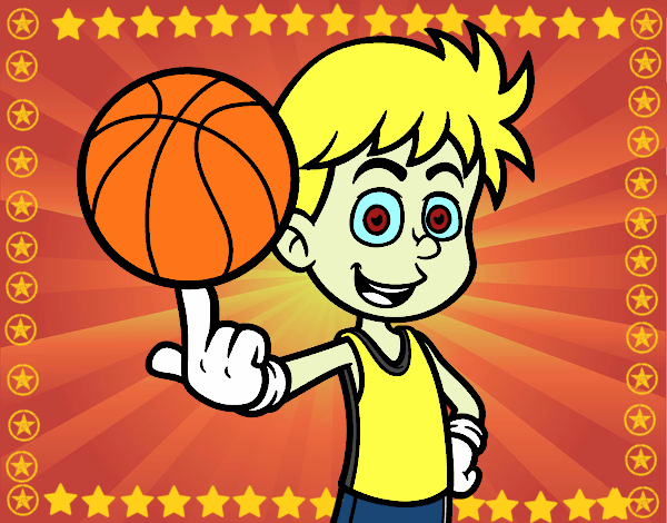 Jugador de baloncesto junior