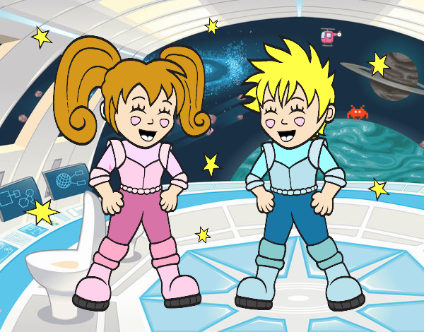 Niños astronautas