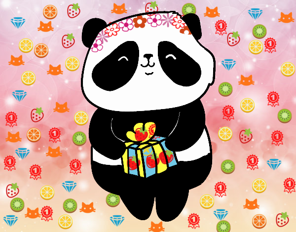 Panda con regalo