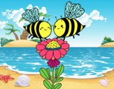 Pareja de abejas