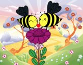 Pareja de abejas