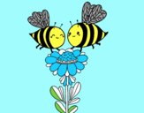 Pareja de abejas