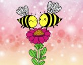 Pareja de abejas