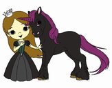 Princesa y unicornio