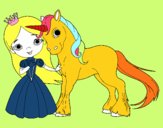 Princesa y unicornio