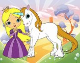 Princesa y unicornio